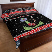 Alien Christmas Quilt Bed Set Xmas Holiday Patterns - Wonder Print Shop