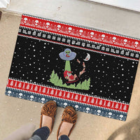 Alien Christmas Rubber Doormat Xmas Holiday Patterns - Wonder Print Shop