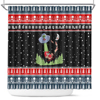 Alien Christmas Shower Curtain Xmas Holiday Patterns - Wonder Print Shop