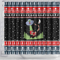 Alien Christmas Shower Curtain Xmas Holiday Patterns - Wonder Print Shop