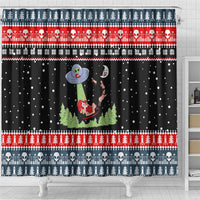 Alien Christmas Shower Curtain Xmas Holiday Patterns - Wonder Print Shop