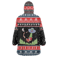 Alien Christmas Wearable Blanket Hoodie Xmas Holiday Patterns - Wonder Print Shop