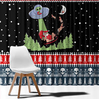 Alien Christmas Window Curtain Xmas Holiday Patterns - Wonder Print Shop