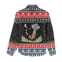 Alien Christmas Women Casual Shirt Xmas Holiday Patterns - Wonder Print Shop