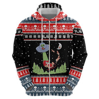 Alien Christmas Zip Hoodie Xmas Holiday Patterns - Wonder Print Shop