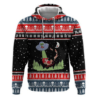 Alien Christmas Zip Hoodie Xmas Holiday Patterns - Wonder Print Shop