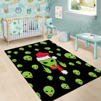 Alien Christmas Area Rug Xmas Holiday Patterns - Wonder Print Shop