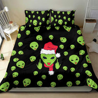 Alien Christmas Bedding Set Xmas Holiday Patterns - Wonder Print Shop