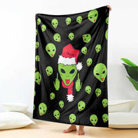 Alien Christmas Blanket Xmas Holiday Patterns - Wonder Print Shop