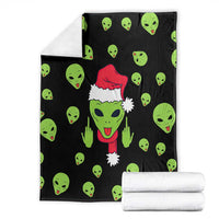 Alien Christmas Blanket Xmas Holiday Patterns - Wonder Print Shop