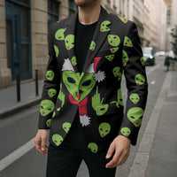 Alien Christmas Blazer Xmas Holiday Patterns - Wonder Print Shop