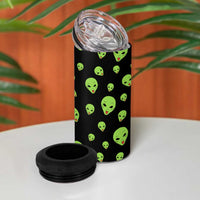 Alien Christmas 4 in 1 Can Cooler Tumbler Xmas Holiday Patterns - Wonder Print Shop