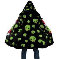 Alien Christmas Cloak Xmas Holiday Patterns - Wonder Print Shop
