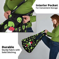 Alien Christmas Grocery Bag Xmas Holiday Patterns - Wonder Print Shop