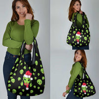 Alien Christmas Grocery Bag Xmas Holiday Patterns - Wonder Print Shop