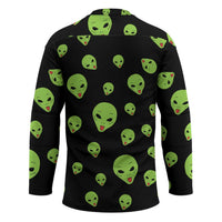 Alien Christmas Hockey Jersey Xmas Holiday Patterns - Wonder Print Shop
