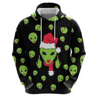 Alien Christmas Hoodie Xmas Holiday Patterns - Wonder Print Shop