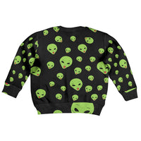 Alien Christmas Kid Ugly Christmas Sweater Xmas Holiday Patterns - Wonder Print Shop