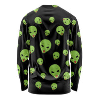 Alien Christmas Long Sleeve Shirt Xmas Holiday Patterns - Wonder Print Shop