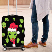 Alien Christmas Luggage Cover Xmas Holiday Patterns - Wonder Print Shop