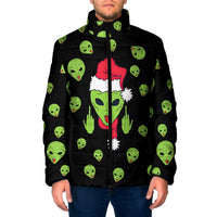 Alien Christmas Padded Jacket Xmas Holiday Patterns - Wonder Print Shop