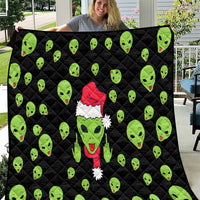 Alien Christmas Quilt Xmas Holiday Patterns - Wonder Print Shop