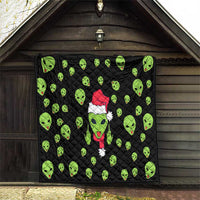 Alien Christmas Quilt Xmas Holiday Patterns - Wonder Print Shop