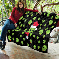 Alien Christmas Quilt Xmas Holiday Patterns - Wonder Print Shop