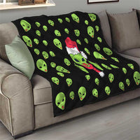 Alien Christmas Quilt Xmas Holiday Patterns - Wonder Print Shop