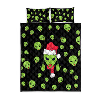 Alien Christmas Quilt Bed Set Xmas Holiday Patterns - Wonder Print Shop