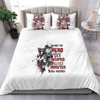 I'm Not The Hero You Wanted Bedding Set - Wonder Print Shop