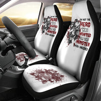 I'm Not The Hero You Wanted Car Seat Cover - Wonder Print Shop