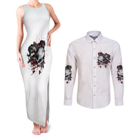 I'm Not The Hero You Wanted Couples Matching Tank Maxi Dress and Long Sleeve Button Shirt - Wonder Print Shop