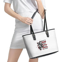 I'm Not The Hero You Wanted Leather Tote Bag - Wonder Print Shop