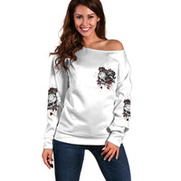 I'm Not The Hero You Wanted Off Shoulder Sweater - Wonder Print Shop