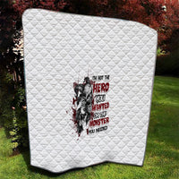 I'm Not The Hero You Wanted Quilt - Wonder Print Shop