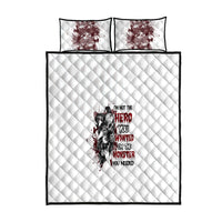 I'm Not The Hero You Wanted Quilt Bed Set - Wonder Print Shop