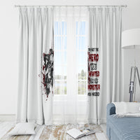 I'm Not The Hero You Wanted Window Curtain - Wonder Print Shop