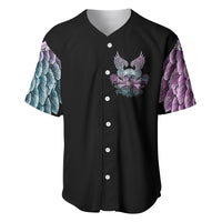 Skull Wings Roses - Zero Fuck Given Baseball Jersey - Wonder Print Shop