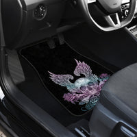 Skull Wings Roses - Zero Fuck Given Car Mats - Wonder Print Shop