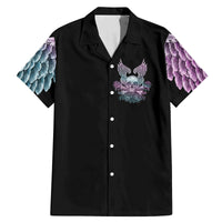 Skull Wings Roses - Zero Fuck Given Family Matching Mermaid Dress and Hawaiian Shirt - Wonder Print Shop