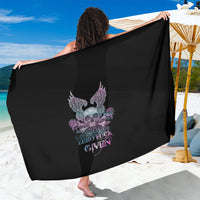 Skull Wings Roses - Zero Fuck Given Sarong - Wonder Print Shop