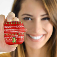 East Timor Christmas AirPods Case with Santa Crocodile Gingerbread Palm Trees and Red Holiday - Wonder Print Shop