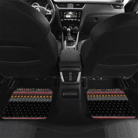 East Timor Christmas Car Mats with Santa in Traditional Robe Gift Basket Ho Ho Ho Text and Black Festive - Wonder Print Shop