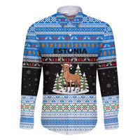 Estonia Christmas Family Matching Long Sleeve Bodycon Dress and Hawaiian Shirt with Reindeer Gingerbread Snowflakes National Emblem and Winter Forest - Wonder Print Shop
