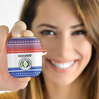 Paraguay Christmas AirPods Case with Red-White-Blue Design, National Seal, and Santa Motif - Wonder Print Shop