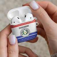 Paraguay Christmas AirPods Case with Red-White-Blue Design, National Seal, and Santa Motif - Wonder Print Shop