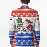 Paraguay Christmas Blazer with Red-White-Blue Design, National Seal, and Santa Motif - Wonder Print Shop