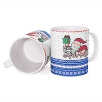 Paraguay Christmas Ceramic Mug with Red-White-Blue Design, National Seal, and Santa Motif - Wonder Print Shop