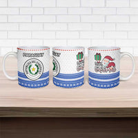 Paraguay Christmas Ceramic Mug with Red-White-Blue Design, National Seal, and Santa Motif - Wonder Print Shop